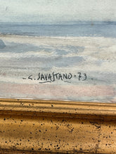 Load image into Gallery viewer, Framed Original Watercolor "Castel di Sangro" (in the Province of L'Aquila in Abruzzo, Italy) by C. Savastano, signed