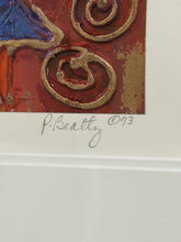 Load image into Gallery viewer, Mixed Media Monotype "Rare Moment #11" by Patricia Beatty, signed