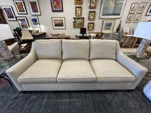 Load image into Gallery viewer, Custom Three Cushion Beige & Grey Upholstered Sofa from Dapha Upholstered Furniture, High Point, NC