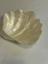 Load image into Gallery viewer, Footed Mother of Pearl Clam Shell Bowl