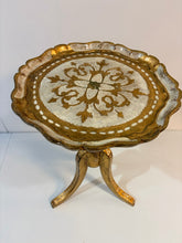 Load image into Gallery viewer, Petite Vintage Italian Florentine Pie Crust Side Table