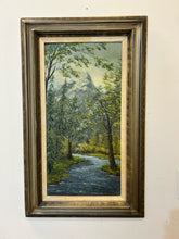 Load image into Gallery viewer, Framed Oil Painting Forest Scene, signed