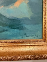 Load image into Gallery viewer, Original Oil "Sunset along the Shore" by Lester Chaney, signed