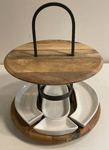 Load image into Gallery viewer, Two Tier Charcuterie and Wine Server from Frontgate