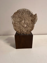 Load image into Gallery viewer, Chinese Bust with Blue & White Porcelain Shards on Wood Base