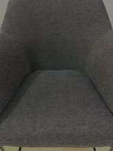 Load image into Gallery viewer, Tossberg Dark Grey Chair with Black Metal Legs from Ikea