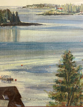 Load image into Gallery viewer, Original Watercolor of Water Scene by John M.T. Seitzer, signed