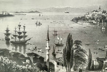 Load image into Gallery viewer, Framed Art Print "Seraglio Point" by William Henry Bartlett