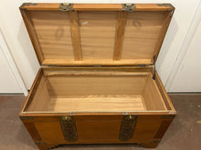 Load image into Gallery viewer, Chinese Camphor Wood Chest with Brass Fittings from Taipei