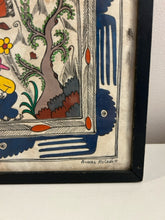 Load image into Gallery viewer, Framed Amate Painting on Amate Bark Paper by Felix Venancio R., signed