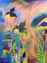Load image into Gallery viewer, Original Acrylic "Jack in the Pulpit and Kimono" by Ian Baker Johnson, signed