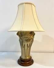 Load image into Gallery viewer, Mid-Century Brass 3 Sided Elephant Lamp from Tyndale of Chicago