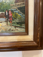 Load image into Gallery viewer, Impressionist Style Oil  of Paris Street Scene by T. Carson, signed