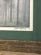 Load image into Gallery viewer, Rustic Framed Photograph "Fog-Lodgepole Pines Genesee, Colorado" by Steve Tohari