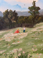 Load image into Gallery viewer, Vintage Original Oil Painting of Farm Country Scene by Augustine, signed