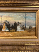 Load image into Gallery viewer, Vintage Seaside Impressionist Oil Painting (I), signed