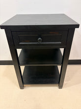 Load image into Gallery viewer, One Drawer Black End Table