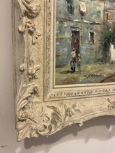 Load image into Gallery viewer, Original Oil of European Street Scene by Xavier Rabous, signed