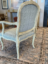 Load image into Gallery viewer, Pair of Louis XV Style Fauteuil Armchairs with Patterned Upholstery