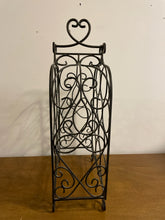 Load image into Gallery viewer, Metal Scrolled 10 Bottle Wine Holder