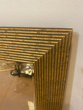 Load image into Gallery viewer, Reeded Gold Beveled  Mirror
