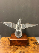 Load image into Gallery viewer, Hand Formed Crystal Eagle on Ball Designed by James Houston for Stueben Crystal