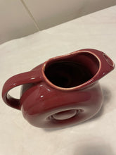 Load image into Gallery viewer, Vintage Burgundy Doughnut Pitcher from Hall Pottery