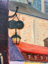 Load image into Gallery viewer, Original Expressionist Oil Painting of Aachen Street by Gus Hunkele, signed