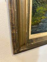 Load image into Gallery viewer, Framed Oil Painting Forest Scene, signed