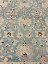 Load image into Gallery viewer, Slate Blue and Cream Wool Area Rug