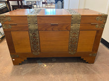 Load image into Gallery viewer, Chinese Camphor Wood Chest with Brass Fittings from Taipei