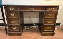 Load image into Gallery viewer, Seven Drawer Desk with Glass Top From Sligh Furniture
