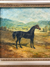 Load image into Gallery viewer, Original Oil, "Jack Spigot a Dark Bay Racehorse" by John Frederick Herring, signed