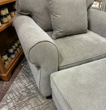 Load image into Gallery viewer, Gray Oversized Chair & Ottoman