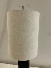 Load image into Gallery viewer, Delaney Black Marble Column Lamp with Tan Shade from Uttermost