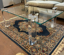 Load image into Gallery viewer, Glass Top Coffee Table with Adjustable Lucite Legs from Interlude Home