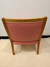 Load image into Gallery viewer, Pair of Vintage MCM Cane and Pink Leather Arm Chairs from Marden Furniture