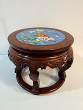 Load image into Gallery viewer, Accent Table/Plant Stand with Cloisonne Inlay