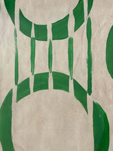 Load image into Gallery viewer, "Green Circle Series" II by Dana Gibson, signed, in White Washed Frame