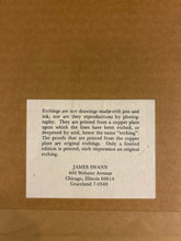 Load image into Gallery viewer, Original Etching "Michigan Blvd. & Chicago Ave." by James Swann, signed