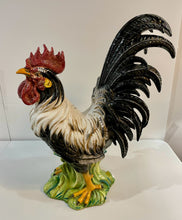 Load image into Gallery viewer, Hand Painted Ceramic Rooster Sculpture from Intrada Italy