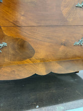 Load image into Gallery viewer, Hollywood Regency Style Burlwood Lowboy Chest of Drawers