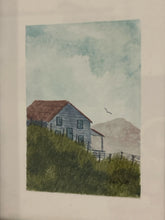 Load image into Gallery viewer, Framed Original Watercolor "Shack on High" by Jack Scott, signed