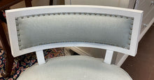 Load image into Gallery viewer, Pale Green/Grey Aria Armless Chair with Nailhead Trim