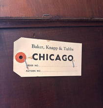 Load image into Gallery viewer, Vintage Two Door Glass Front Lighted Display Cabinet with Brass Hardware from Baker, Knapp & Tubbs