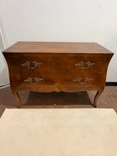 Load image into Gallery viewer, Hollywood Regency Style Burlwood Lowboy Chest of Drawers