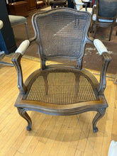 Load image into Gallery viewer, French Provincial Style Game Table with Four Cane Back Armchairs