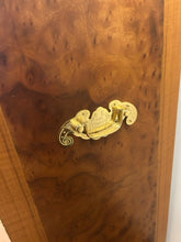 Load image into Gallery viewer, Vintage Grained Burl Elm Wood Bandaji (Scholars Chest) with Ornate Brass Mounts