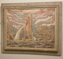 Load image into Gallery viewer, Textured Original Painting "Ships & Citidal" by Patricia Zurini, signed