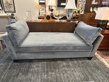 Load image into Gallery viewer, Slate Blue Microfiber Daybed from Crate & Barrel